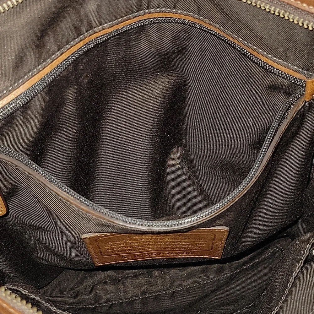 Men's Coach Bleeker Legacy Brown Leather Crossbody Shoulder Bag 70488